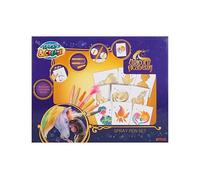 Unicorn Academy Feutres à Souffler | 7 Blopens 6 Pochoirs | Kit de coloriage avec feutres à souffler et pochoirs