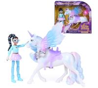 Unicorn Academy - L'Ecole des Licornes - Glacier + Layla - Jouet Enfant | Poupée Layla Articulée Et Licorne Glacier Ailes Magiques - Selle Brosse Et Accessoires Amovibles Inclus - Dès 4 Ans