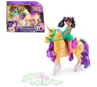 Unicorn Academy - L'Ecole des Licornes - Licorne Leaf avec Lumières + Poupée Ava - Licorne Et Poupée À Collectionner - Jouets Inspirés De La Série L'Ecole des Licornes - Jouet Enfant 4 Ans Et +