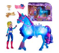 Spin Master – Playset interactif Unicorn Academy River & Isabel – Licorne lumineuse, poupée 4+