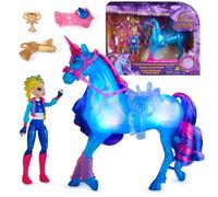 Unicorn Academy - L'Ecole des Licornes - Playset Interactif River Et Isabel - Licorne Lumineuse Et Poupée À Collectionner - Jouets Inspirés De La Série L'Ecole des Licornes - Jouet Enfant 4 Ans et +