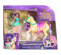 Unicorn Academy - L'Ecole des Licornes - Licorne Leaf Avec Lumières + Poupée Ava - Licorne Et Poupée À Collectionner - Jouets Inspirés De La Série L'Ecole des Licornes - Jouet Enfant 4 Ans Et +