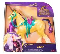 Unicorn Academy, Licorne Leaf avec mouvement de la tête, 2 accessoires d'équitation, 28 cm, compatible avec la poupée Ava, poupées et jouets licornes pour filles à partir de 4 ans