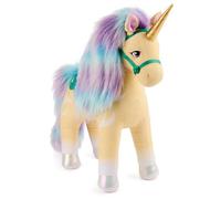 Unicorn Academy, Peluche Leaf Officielle, Peluche Licorne Leaf, Licorne en Peluche, Jouets Licorne pour Filles à partir de 1 an, Jaune, 38 cm