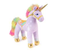 Unicorn Academy, Peluche Light-Up Wildstar Officielle à Effets sonores et Lumineux, Licorne en Peluche, Jouets Licorne pour Filles à partir de 1 an, Violet, 38 cm