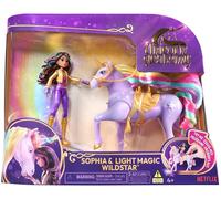 Unicorn Academy - L'Ecole des Licornes - Licorne Wildstar Avec Lumières + Poupée Sophia - Licorne Et Poupée À Collectionner - Jouets Inspirés De La Série L'Ecole des Licornes - Jouet Enfant 4 Ans et +