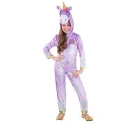 Unicorn Academy Wildstar Unicorn Costume for Kids, Official Licensed Magical Unicorn Academy Outfit Purple Character Onesie Hooded, Girls Fantasy Fancy Dress Birthdays, Roleplay, Halloween, Age 4-6
