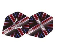 Unicorn Ailettes de fléchettes Ultrafly - James « The Machine » - Motif Union Jack - Polyester Pet 75 microns - Rapport d'aspect de Type 1