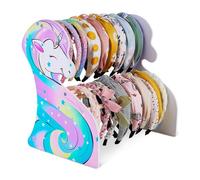 Unicorn Castle Support de Bandeau pour Filles Avec Motif de Licorne Double Layer Organisateur de Cheveux