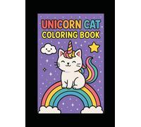 Unicorn Cat Colouring Book: Magical