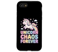 Unicorn Chaos Forever Licorne Pastel Arc en Ciel Coque pour iPhone SE (2020) / 7/8