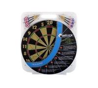 Unicorn Darts Coffret cible UNICORN flocquée 43 cm avec 6 fléchettes ailettes