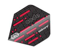 Unicorn Darts Code Red Ultrafly Ailettes de fléchettes Noir/Rouge