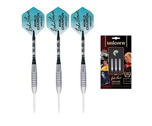 Unicorn Darts Fléchettes Licorne John Lowe W/c Ambassador 90% tungstène, Mixte, 27451, Argenté., 21 g
