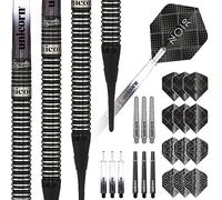 Unicorn Darts Licorne Fléchettes Noir - Gary Anderson 70% Pointe Souple Noir 18 g