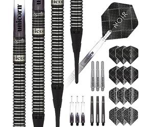 Unicorn Darts Licorne Fléchettes Noir - Gary Anderson 70% Pointe Souple Noir 18 g
