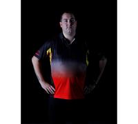 Unicorn Darts Men's Hybrid Darts Shirt Noir/Rouge X Large Male