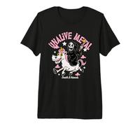 Unicorn Death Metal Funny Retro Heavy Metal - Unalive Metal T-Shirt Haut de Gamme