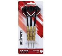 Unicorn fléchettes acier/aluminium noir/rouge 3 pièces