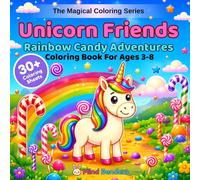 Unicorn Friends: Rainbow Candy Adventures: A Magical Coloring Book for Kids Ages 3-8 | 30+ Single-Sided Pages of Unicorns in Candy Wonderlands, Rainbow Worlds & Sweet Surprises