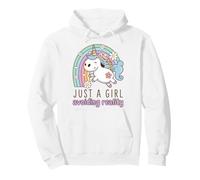 Unicorn Girl Avoiding Reality Funny Kawaii Saying Sweat à Capuche