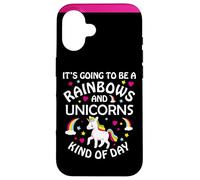 Unicorn Girls Funny It's Going to be a Rainbows and Unicorns Coque pour iPhone 16