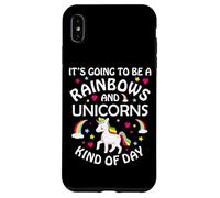 Unicorn Girls Funny It's Going to be a Rainbows and Unicorns Coque pour iPhone XS Max