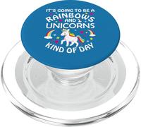 Unicorn Girls Funny It's Going to be a Rainbows and Unicorns PopSockets PopGrip pour MagSafe