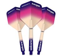Unicorn Gripper 3 Cosmos Ensemble tiges et ailettes de fléchettes en Nylon Durable Medium 44,2 mm Violet dégradé 3 tiges et 3 ailettes