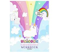 Unicorn Handwriting Workbook For Kids: Unicorn Handwriting Practice Paper Letter Tracing Workbook For Kids - Unicorn Letters Writing - Kindergarten Writing Paper - Printing Practice Handwriting Workbo