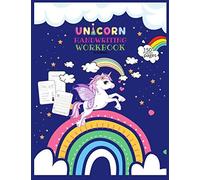 Unicorn Handwriting Workbook For Kids: Unicorn Handwriting Practice Paper Letter Tracing Workbook For Kids - Unicorn Letters Writing - Kindergarten Writing Paper - Printing Practice Handwriting Workbo