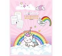 Unicorn Handwriting Workbook For Kids: Unicorn Handwriting Practice Paper Letter Tracing Workbook For Kids - Unicorn Letters Writing - Kindergarten Writing Paper - Printing Practice Handwriting Workbo