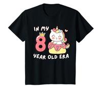 Unicorn In My 8 Year Old Era Animal mignon et amusant pour 8e anniversaire T-Shirt