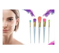 Unicorn-Inspired Maquillage Brosses - 5PCS Base, Yeux & Visage Brosse Set