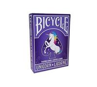 UNICORN - Jeu de 56 cartes toilées plastifiées - format poker - 2 index standard