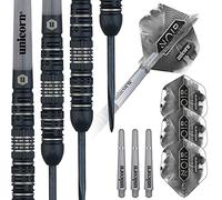 Unicorn Noir Style 4|Fléchettes à Pointe en Acier Unisexe, 21 g