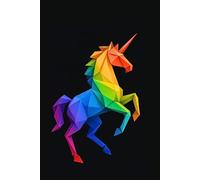 Unicorn Journal and Sketchbook: Journal and Notebook for Everyone Who Loves Origami: 120 Blank Pages, Perfect for Journal, Doodling, Sketching and ... any Kid who love rainbow colors & unicorns
