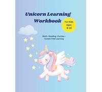 Unicorn Learning Workbook: Math Reading Puzzles Creative Play