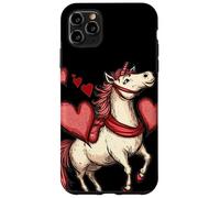 Unicorn Love Story pour un look amusant de Saint-Valentin Coque pour iPhone 11 Pro Max