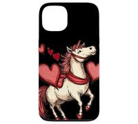 Unicorn Love Story pour un look amusant de Saint-Valentin Coque pour iPhone 13