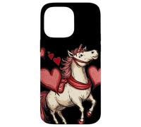 Unicorn Love Story pour un look amusant de Saint-Valentin Coque pour iPhone 14 Pro Max