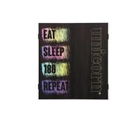 Unicorn Maestro Armoire pour Cible de fléchettes | Étui carré Compact | Tableau Noir Facile à Nettoyer | Eat, Sleep, 180, Repeat Design