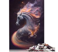 Unicorn Out of Stars Puzzles Imposible,desafío for Adults Juego Educativo 1000 Piezas Obra De Arte De Juego De Para Adultos Y Niños Mayores De 12 Años 1000pcs (75x50cm)