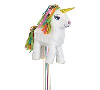 PINATA 3D LICORNE BLANCHE FRANGES MULTI