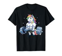 Unicorn Poids lifting pour homme et femme Deadlift Fitness Gym Entraînement T-Shirt