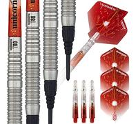 Unicorn Striker Fléchettes à Pointe Souple 80% tungstène Unisexe, Rouge, 21 g