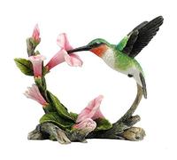 Unicorn Studio 14,6 cm Ruby Throated Hummingbird Statue Figurine, Rose Et Vert