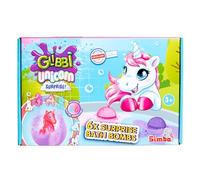 Unicorn Surprise Bombe de bain | Lot de 6 boules de bain effervescentes avec surprise licorne | Plaisir de bain coloré pour enfants à partir de 3 ans | Idée cadeau pour filles et garçons | Jouet de
