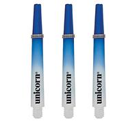 Unicorn Tiges de fléchettes | Gripper 3 Bicolore | Nylon Durable | Bleu et Blanc | 3 tiges | Court 34,4 mm