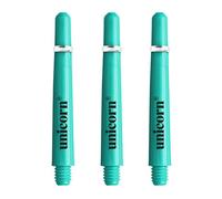 Unicorn Tiges de fléchettes | Gripper 4 Neon | Polycarbonate résistant | Ultra Court 29,0 mm 0,67 g | Filetage 2B Standard | Bague de Compression pour Prise en Main | Bleu Sarcelle | 3 tiges